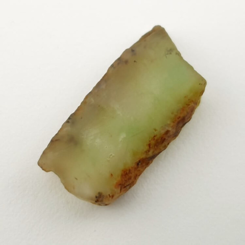 Chryzopraz cięty surowy 27x13 mm nr 31 Chryzopraz cięty surowy 27x13 mm nr 31