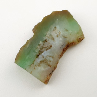 Chryzopraz cięty surowy 28x18 mm nr 35
