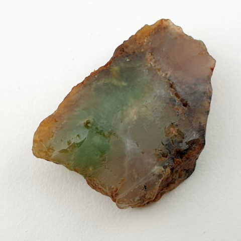 Chryzopraz cięty surowy 28x19 mm nr 34 Chryzopraz cięty surowy 28x19 mm nr 34