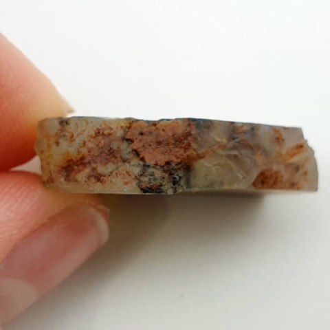 Chryzopraz cięty surowy 28x19 mm nr 34 Chryzopraz cięty surowy 28x19 mm nr 34