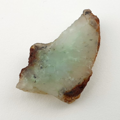 Chryzopraz cięty surowy 29x20 mm nr 80 Chryzopraz cięty surowy 29x20 mm nr 80