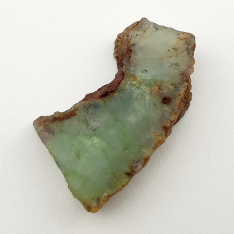 Chryzopraz cięty surowy 32x20 mm nr 4 Chryzopraz cięty surowy 32x20 mm nr 4