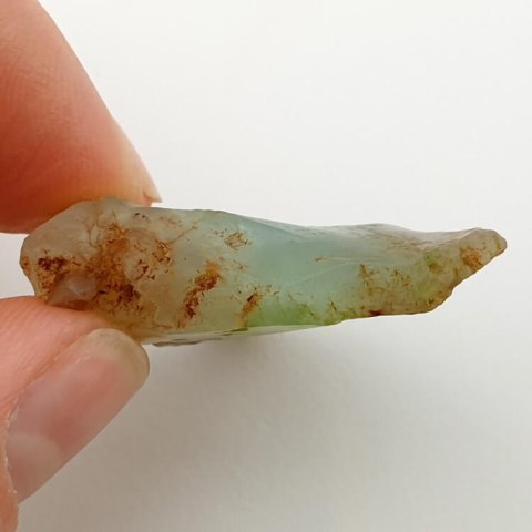 Cut chrysoprase raw 34x33 mm No 65 Cut chrysoprase raw 34x33 mm No 65