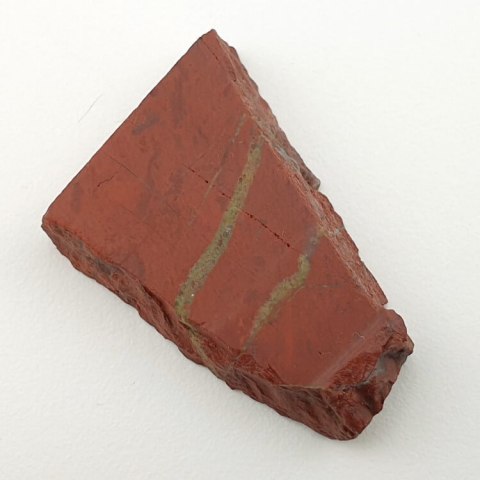 Jaspis czerwony cięty surowy 31x24 mm nr 56 Jaspis czerwony cięty surowy 31x24 mm nr 56