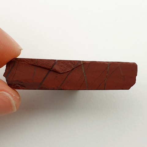 Jaspis czerwony cięty surowy 35x19 mm nr 29 Jaspis czerwony cięty surowy 35x19 mm nr 29