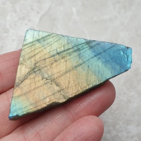 Labradorite cut raw 50x44 mm no 38 Labradorite cut raw 50x44 mm no 38