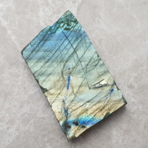 Labradorite cut raw 59x34 mm no 34 Labradorite cut raw 59x34 mm no 34