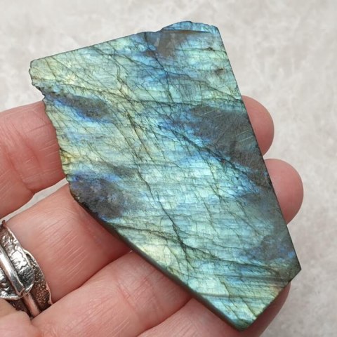 Labradorite cut raw 64x41 mm no 22 Labradorite cut raw 64x41 mm no 22
