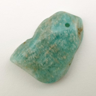 Amazonite slice with hole 31x23 mm no 10