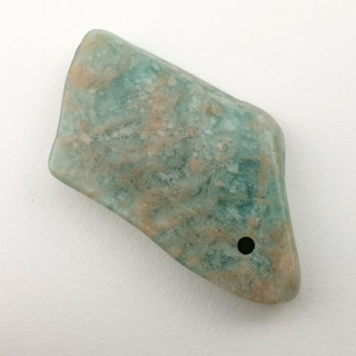 Amazonite patch with hole 36x20 mm no. 20