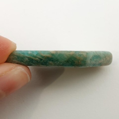 Amazonite slice with hole 36x20 mm no 20 Amazonite slice with hole 36x20 mm no 20