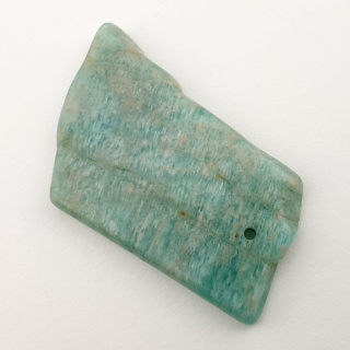 Amazonite patch with hole 38x25 mm no. 11