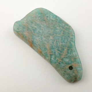 Amazonite patch with hole 40x21 mm no. 2
