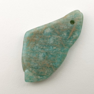 Amazonite patch with hole 40x22 mm no. 8