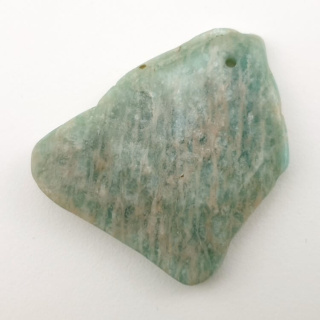 Amazonite slice with hole 41x34 mm no. 3