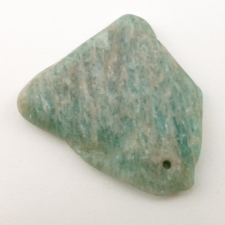 Amazonite slice with hole 41x34 mm no. 3