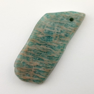 Amazonite patch with hole 44x19 mm no. 6