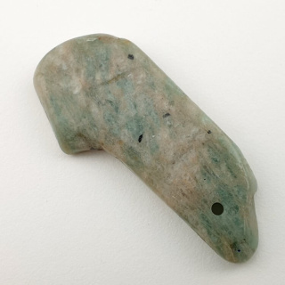 Amazonite patch with hole 46x20 mm no. 12