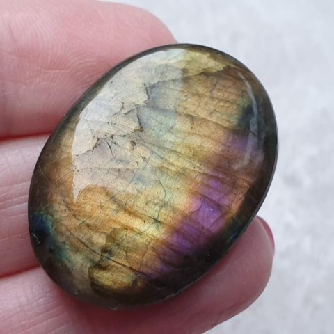 Labradorite cabochon 34x24 mm no. A535 Labradorite cabochon 34x24 mm no. A535