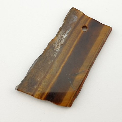Tiger's eye patch with hole 47x25 mm No 4