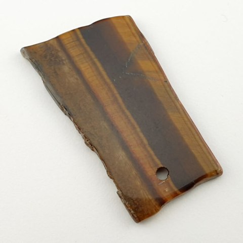 Tiger's eye patch with hole 47x25 mm No 4