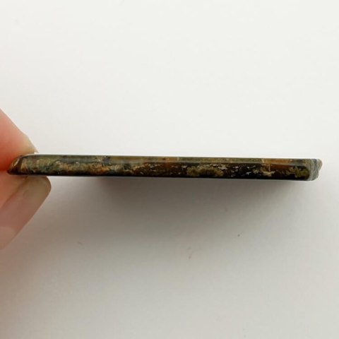 Tiger's eye patch with hole 47x34 mm No 10 Tiger's eye patch with hole 47x34 mm No 10