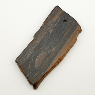 Tiger's eye patch with hole 58x28 mm No 6