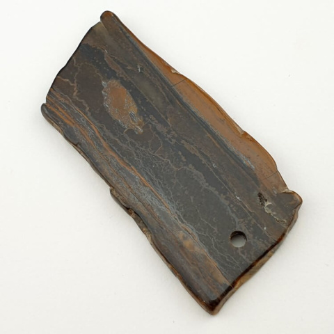 Tiger's eye patch with hole 58x28 mm No 6 Tiger's eye patch with hole 58x28 mm No 6