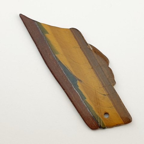 Tiger's eye patch with hole 81x31 mm no 27 Tiger's eye patch with hole 81x31 mm no 27