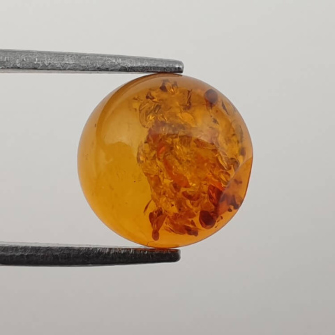 Baltic amber cabochon fi 10 mm no 646 Baltic amber cabochon fi 10 mm no 646