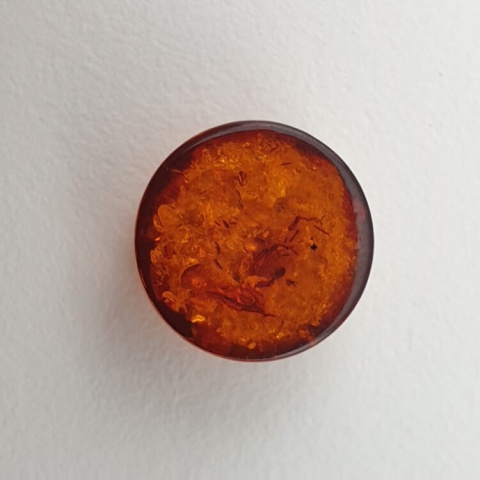 Baltic amber cabochon fi 10 mm no. 671 Baltic amber cabochon fi 10 mm no. 671