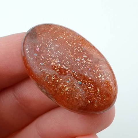 Kamień słoneczny kaboszon 32x19 mm nr 18 Kamień słoneczny kaboszon 32x19 mm nr 18