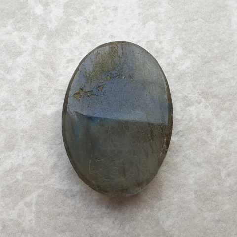 Labradorite faceted cabochon 26x19 mm no 77 Labradorite faceted cabochon 26x19 mm no 77