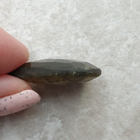 Labradorite faceted on both sides 30x18 mm no 83 Labradorite faceted on both sides 30x18 mm no 83