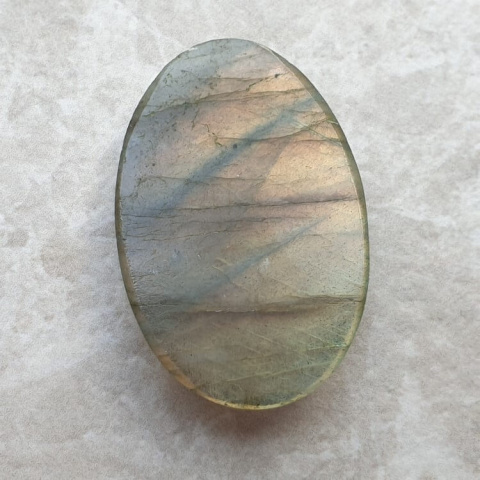 Labradorite faceted cabochon 32x21 mm no 75 Labradorite faceted cabochon 32x21 mm no 75