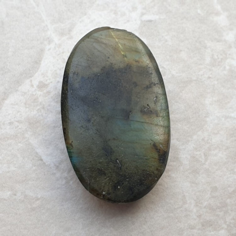 Labradorite faceted cabochon 34x21 mm no 53 Labradorite faceted cabochon 34x21 mm no 53