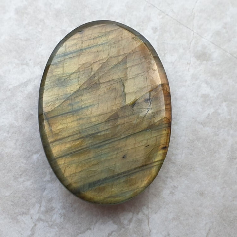 Labradorite faceted cabochon 36x26 mm no 114 Labradorite faceted cabochon 36x26 mm no 114