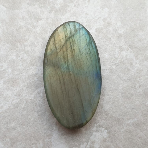 Labradorite faceted cabochon 37x20 mm no 113 Labradorite faceted cabochon 37x20 mm no 113