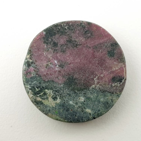 Ruby in zoysite cabochon dia. 24 mm no 65 Ruby in zoysite cabochon dia. 24 mm no 65