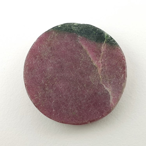 Ruby in zoysite cabochon fi 24 mm no. 76 Ruby in zoysite cabochon fi 24 mm no. 76