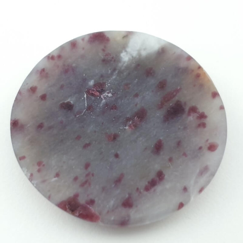 Pink tourmaline cabochon ~fi 37 mm no 26 Pink tourmaline cabochon ~fi 37 mm no 26