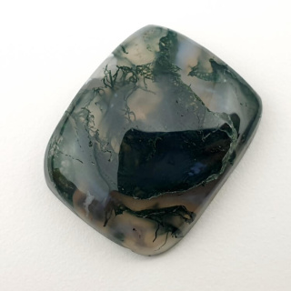 Moss agate cabochon 26x21 mm no 174
