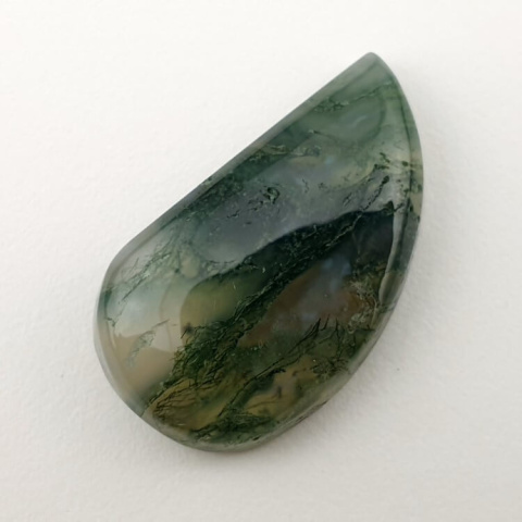 Agate mossy cabochon 28x16 mm no. 187 Agate mossy cabochon 28x16 mm no. 187