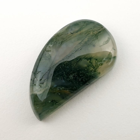 Agate mossy cabochon 28x16 mm no. 187 Agate mossy cabochon 28x16 mm no. 187