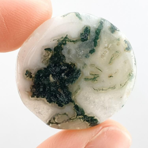 Moss agate cabochon fi 24x mm no 162 Moss agate cabochon fi 24x mm no 162