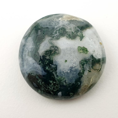 Moss agate cabochon fi 24x mm no. 165 Moss agate cabochon fi 24x mm no. 165