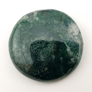 Moss agate cabochon fi 29x mm no. 157