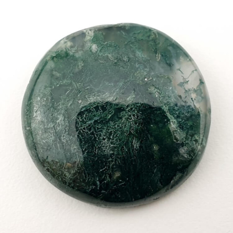 Moss agate cabochon dia. 29x mm no 157 Moss agate cabochon dia. 29x mm no 157