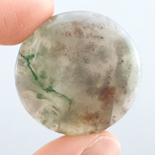 Moss agate cabochon fi 30x mm no. 155