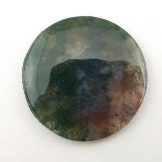 Moss agate cabochon fi 32x mm no. 145
